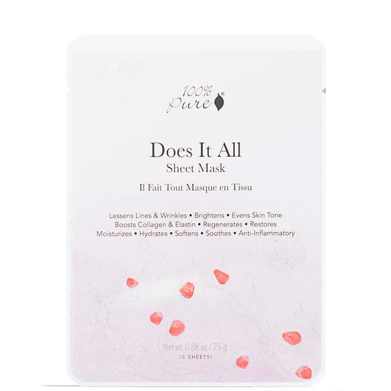 Does It All Sheet Mask by 100% Pure at Petit Vour